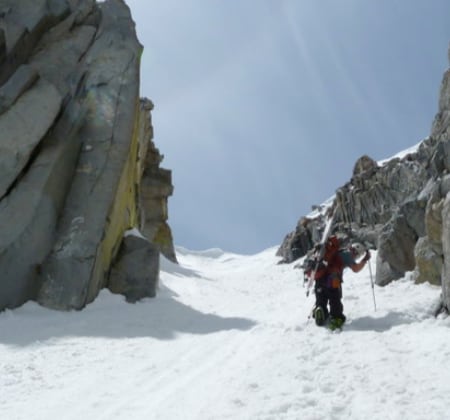 Sierra Nevada Couloir Skier